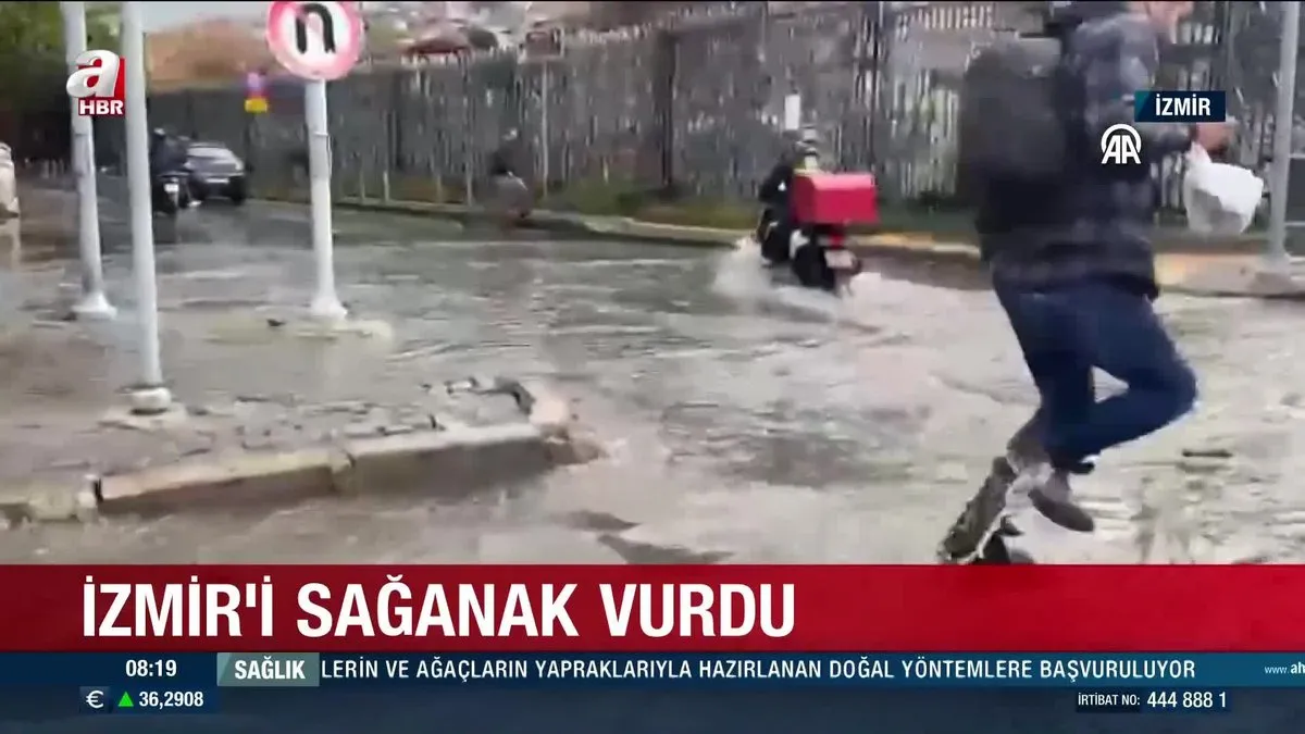 İzmir sağanak vurdu |  VİDEO