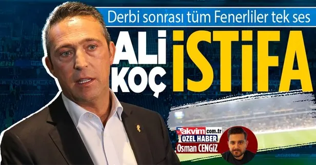 Fenerbahçe - Beşiktaş derbisi sonrası ’Ali Koç istifa’ sesleri: Taraftar tribünleri boşaltmadı, polis müdahale etti