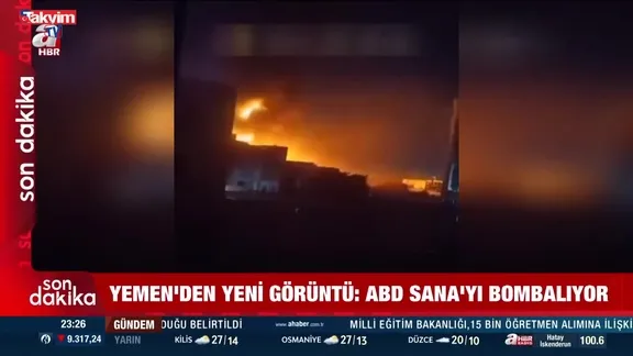 Büyük hava saldırısı! ABD Sana'yı bombalıyor
