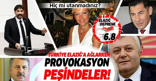 Elazığ depremi tüm Türkiye’yi birleştirirken bazı siyasetçiler ve ünlüler sosyal medya provokatörlüğü yaptı!