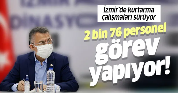 Cumhurbaşkanı Yardımcısı Fuat Oktay'dan İzmir depremi sonrası önemli açıklamalar