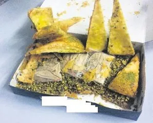 Baklavadan eroin çıktı