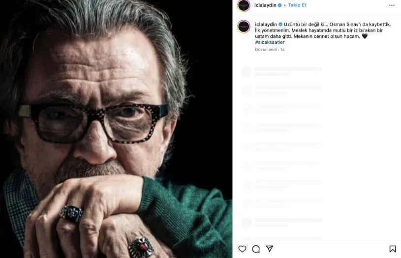 Sanat camiası yasta! Osman Sınav’a veda paylaşımları peş peşe geldi! Burak Özçivit, Oktay Kaynarca, Pınar Altuğ, Hülya Koçyiğit... - 10