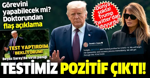 Son dakika: ABD Başkanı Trump açıkladı: Kovid-19 testimiz pozitif çıktı
