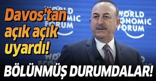 Son dakika: Dışişleri Bakanı Mevlüt Çavuşoğlu: AB bölünmüş, içe kapanmış, değerlerinden uzaklaşmış durumda