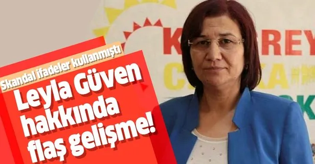 HDP’li Leyla Güven hakkında flaş gelişme!