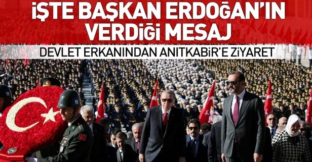 Son dakika: Cumhuriyetimiz 95 yaşında! Başkan Erdoğan Anıtkabir’de önemli 29 Ekim mesajı