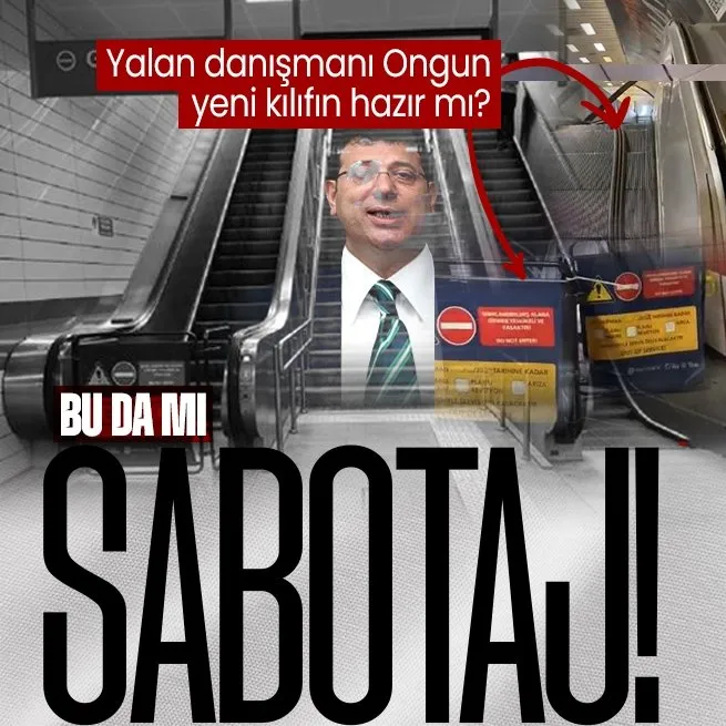 Bu da mı sabotaj? Taksim metrosunda bir yürümeyen merdiven daha! CHPli İBB Başkanı ve basın danışmanı Murat Ongun tiye alındı