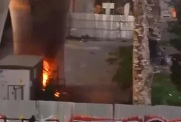Haliç Metro Köprüsü altında korku dolu anlar: Trafo patlayınca yangın çıktı