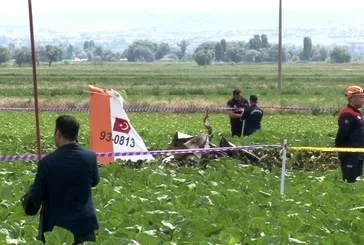 Kayseri’de eğitim uçağı düştü