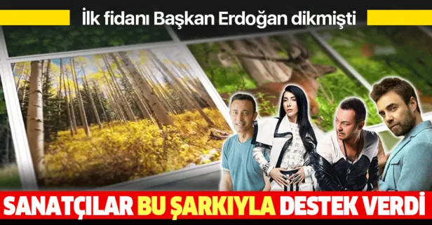 Mustafa Sandal, Serdar Ortaç, Hande Yener ve Murat Dalkılıç 11 milyon fidan klibinde buluştu