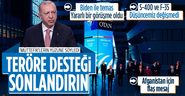 Son dakika: Başkan Erdoğan'dan Biden ile görüşme sonrası önemli açıklamalar
