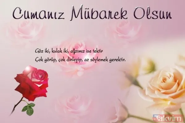 Cuma mesajları 2018: Resimli ve kısa cuma mesajları ile sevdiklerinizin cumasını kutlayın! Hayırlı Cumalar - 15