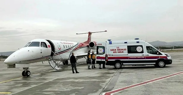 Ambulans uçaklar, kalp hastası iki bebeği Kayseri’den İstanbul ve Ankara’ya nakletti