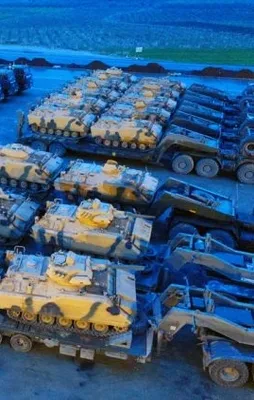 Suriye sınırına büyük sevkiyat