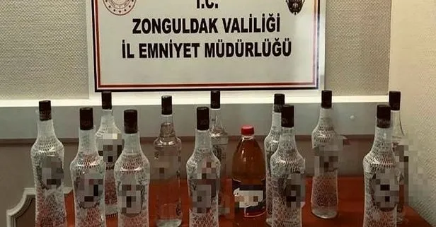 Zonguldak’ta kaçak sahte içki operasyonu