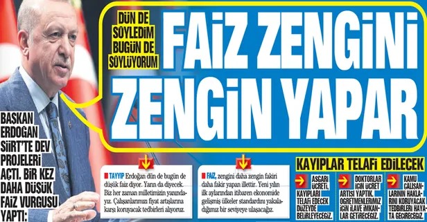 Başkan Recep Tayyip Erdoğan Siirt'te dev projeleri açtı! Bir kez daha düşük faiz vurgusu yaptı