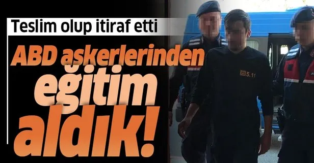 Jandarmanın iknası ile terör örgütünden kaçan H.D.’den müthiş itiraf: ABD askerlerinden eğitim aldık