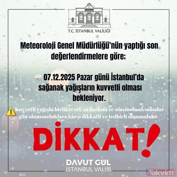 24 il için sarı kodlu uyarı! İstanbullu pazar gününe dikkat: Sel, su baskınları... - 2