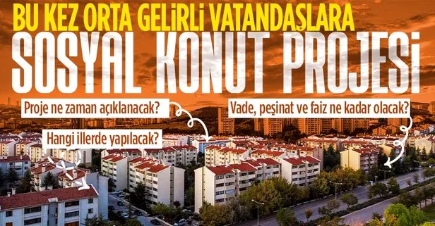 SON DAKİKA! Orta sınıfa yeni konut kampanyası! Bakan Murat Kurum duyurdu: Ekimde açıklanacak