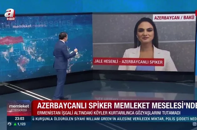 İşgalin bitişini gözyaşlarıyla müjdeleyen Azerbaycanlı spiker Jale Hesenli A Haber’e konuştu