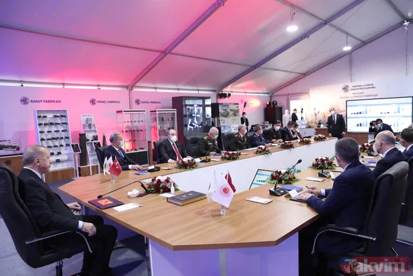 Başkan Erdoğan, Barutsan Roket ve Patlayıcı Fabrikası'nda yerli ve milli silah ve mühimmatları inceledi! - 16