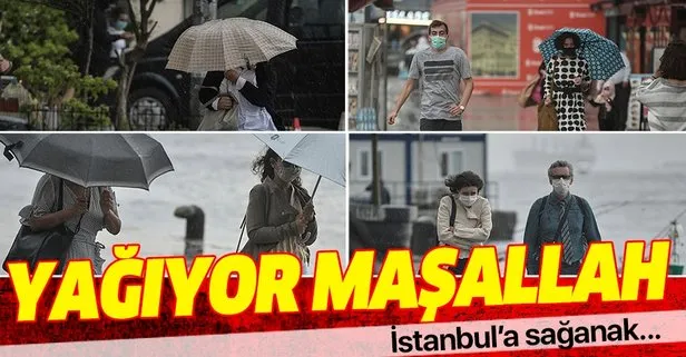 İstanbul'da sağanak etkili oluyor