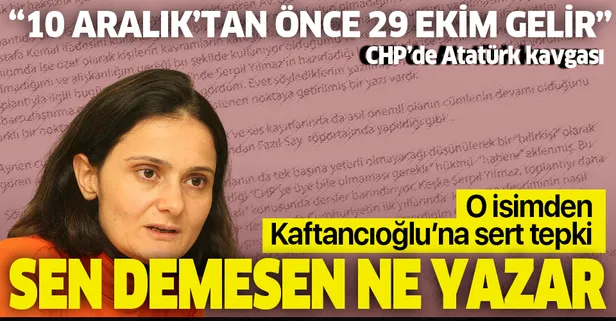 CHP'de Atatürk kavgası! CHP'li vekil Mehmet Ali Çelebi'den Canan Kaftancıoğlu'na sert tepki!