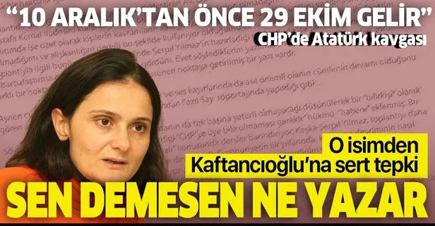CHP’de Atatürk kavgası! CHP’li vekil Mehmet Ali Çelebi’den Canan Kaftancıoğlu’na sert tepki!