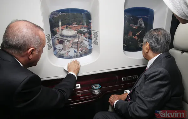 Başkan Erdoğan Malezya Başbakanı Muhammed'e İstanbul'u havadan tanıttı - 12