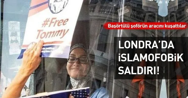 Londra’da skandal! Aşırı sağcılar, başörtülü kadın şoförün otobüsünü kuşattı