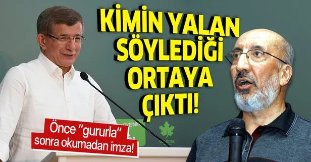 Ahmet Davutoğlu’nun İstanbul Sözleşmesi yalanı ortaya çıktı: Okumadan imzaladım