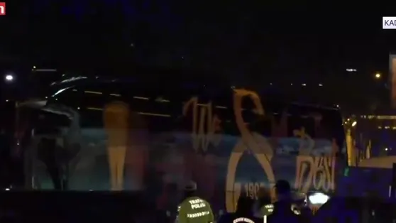 Galatasaray kafilesi stadyuma ulaştı