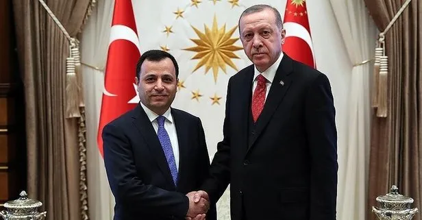 Başkan Recep Tayyip Erdoğan, Anayasa Mahkemesi Başkanı Arslan’ı kabul etti