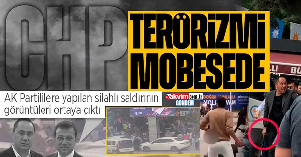 Gözü dönmüş CHP'liler kan akıttı! Gaziantep'te AK Partililere yapılan silahlı ve sopalı saldırının görüntüleri ortaya çıktı