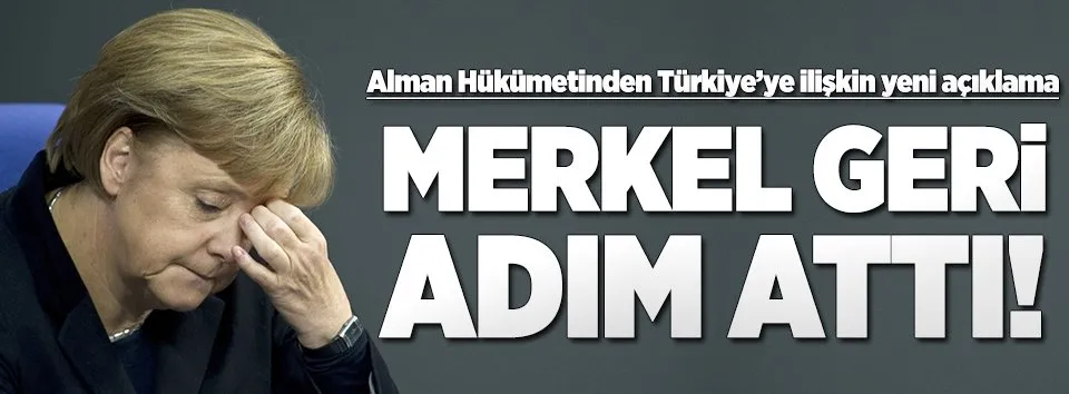 Alman hükümeti geri adım attı