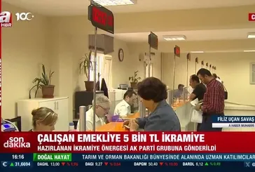 Çalışan emekliye 5 bin TL ikramiye!