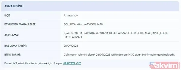 İstanbul'un 11 ilçesinde su kesintisi (Arnavutköy, Zeytinburnu, Sarıyer...) Sular ne zaman gelecek? - 2