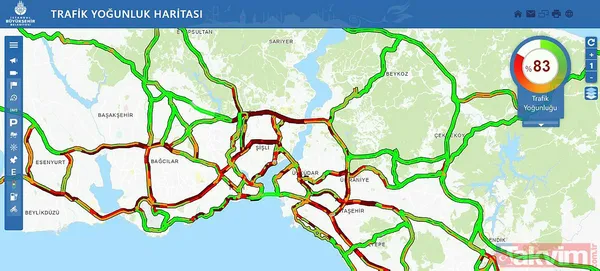 İstanbul'da beklenen yağış başladı trafik yoğunluğu yüzde 90'lara ulaştı - 4