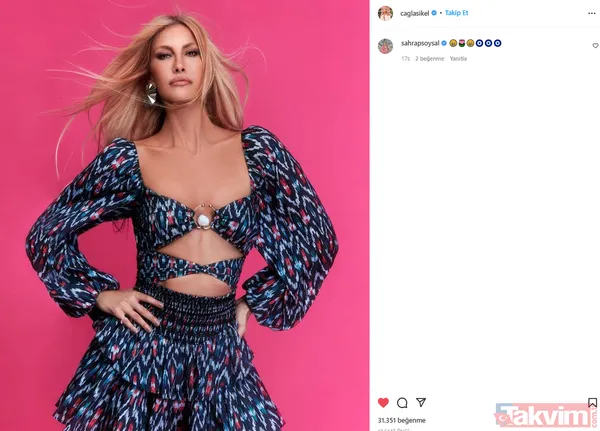 Çağla Şıkel'e ne kadar nazar boncuğu koyarsanız koyun az! Göğüs dekolteli elbisesiyle 20'likleri cebinden çıkarıp attı - 4