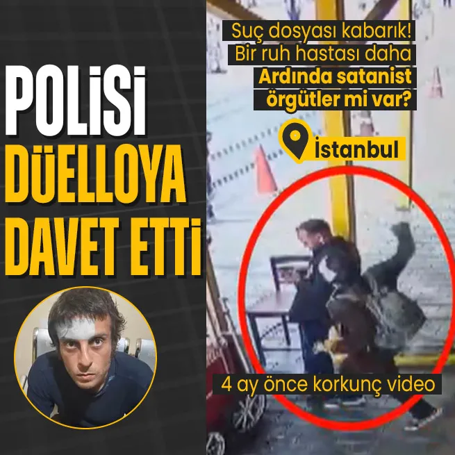 İstanbulda polise bıçaklı saldırı! 4 ay önce çektiği video ortaya çıktı: Düelloya davet ediyorum