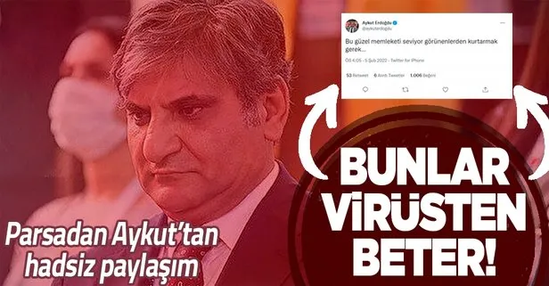 Başkan Erdoğan’ın koronavirüse yakalandığını duyurmasının ardından CHP’li Aykut Erdoğdu’dan skandal paylaşım!