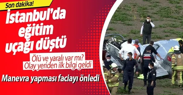 SON DAKİKA: İstanbul Büyükçekmece’de eğitim uçağı düştü: Bir kişi yaralandı