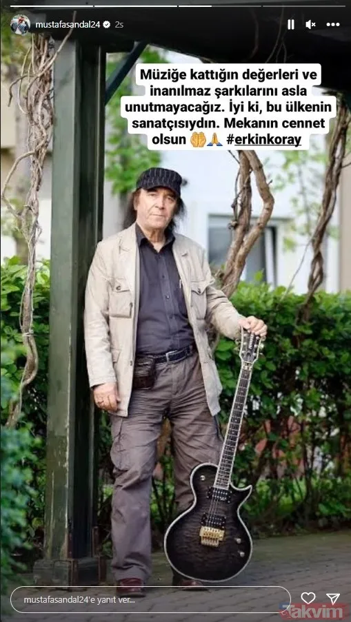 Mustafa Sandal: Müziğe Kattığın Değerleri Ve İnanılmaz Şarkılarını Asla Unutmayacağız. İyi Ki Bu Ülkenin Sanatçısıydın. Mekanın Cennet Olsun.