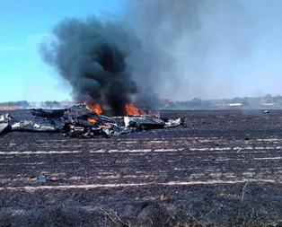 Tekirdağ’da eğitim uçağı düştü