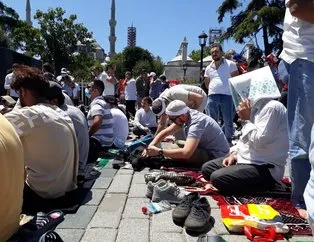 Güneş alnında Ayasofya’da ilk namazı beklediler