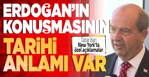SON DAKİKA: Kuzey Kıbrıs Türk Cumhuriyet Cumhurbaşkanı Ersin Tatar'dan önemli açıklamalar
