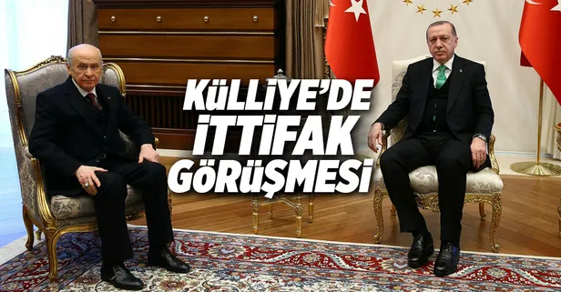 Beştepe'de Erdoğan-Bahçeli görüşmesi sona erdi