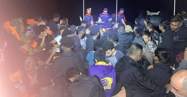 İzmir’de 208 kaçak göçmen kurtarıldı! 184 göçmen yakalandı