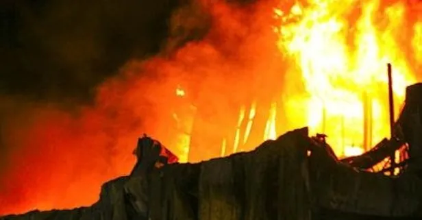 Ankara’da korkutan yangın! Alevler fabrikayı sardı